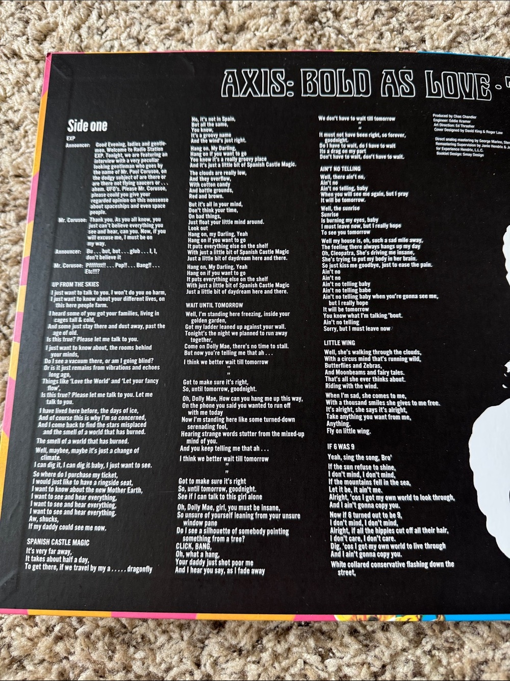 Jimi Hendrix Axis: Bold as Love Record - Picture 4 of 5